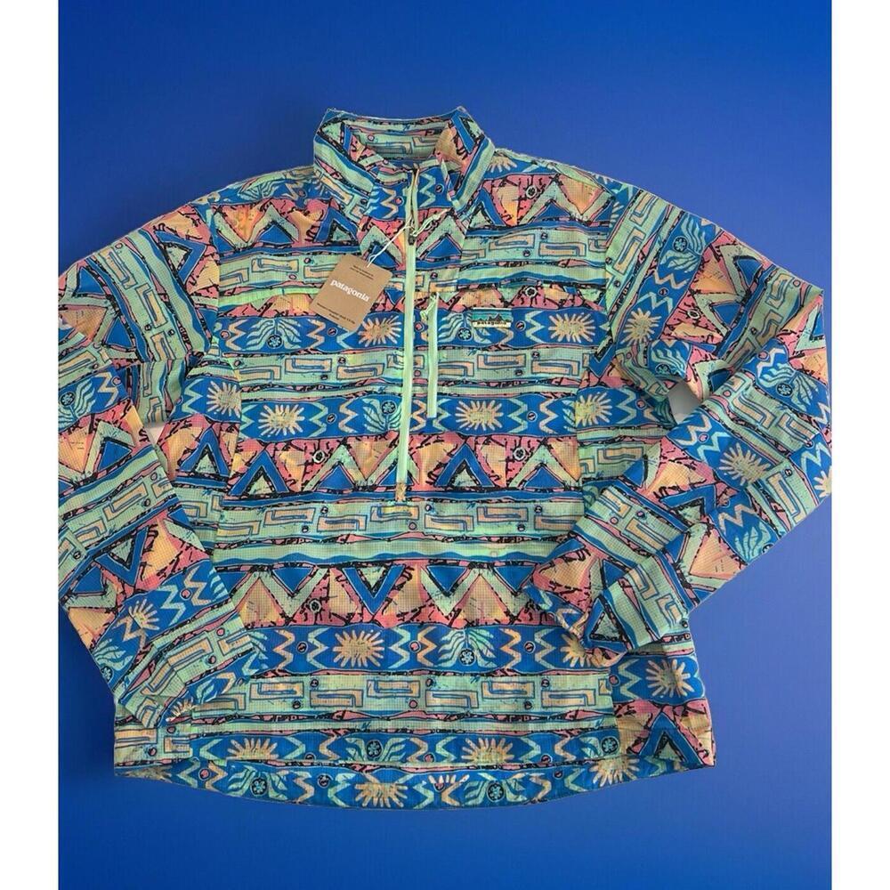 $139 Patagonia Women's Houdini Stash LightweightNylon Pullover High Hopes Geo XS - Picture 2 of 12